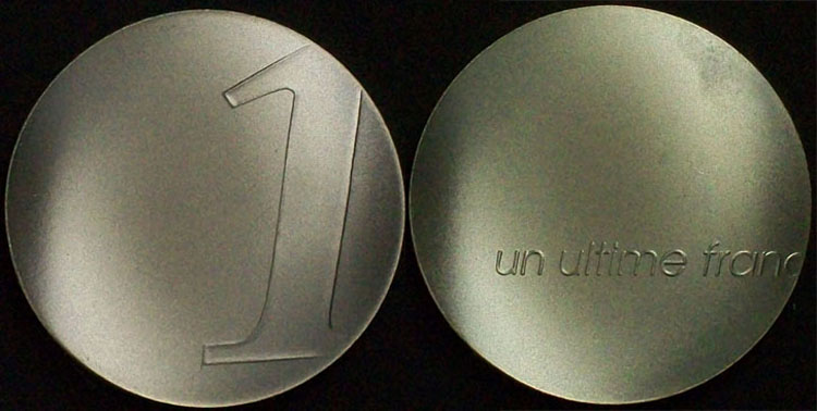 2001 France silver 1 Franc (Matte)